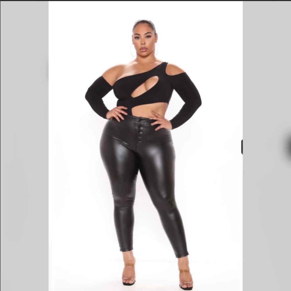 Cutting It Close Off Shoulder Bodysuit